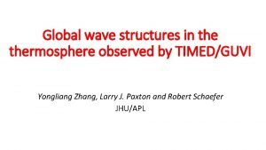 Global wave structures in thermosphere observed by TIMEDGUVI