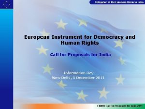 Delegation of the European Union to India European