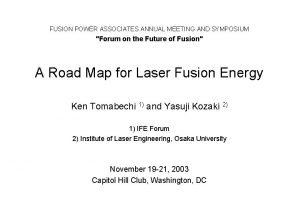 Fusion power associates