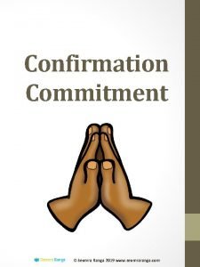Confirmation Commitment Seomra Ranga 2019 www seomraranga com