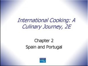 International cooking a culinary journey