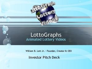 Lotto Graphs Animated Lottery Videos William B Lott