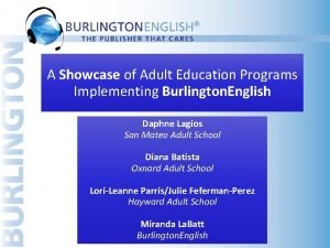 Burlington english prepare for casas