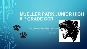 Mueller park junior high