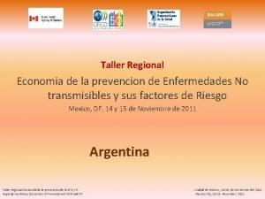 Taller Regional Economia de la prevencion de Enfermedades