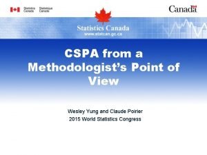 CSPA from a Methodologists Point of View Wesley