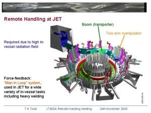 Remote Handling at JET Boom transporter Twoarm manipulator