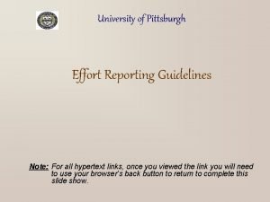 Effort certification Effort certification