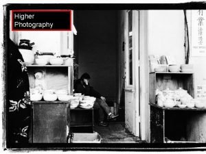 Sqa higher photography folio examples