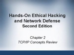 HandsOn Ethical Hacking and Network Defense Second Edition