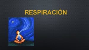 RESPIRACIN RESPIRACIN APORTA OXGENO NECESARIO A LA SANGRE