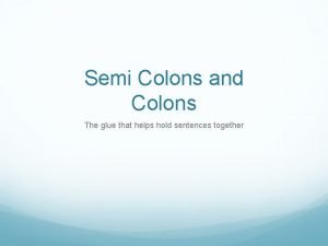 Colons examples