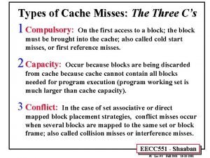 3 c's of cache misses