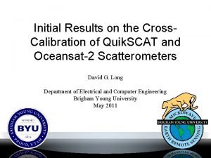 Initial Results on the Cross Calibration of Quik