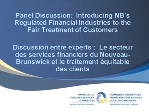 Le secteur des services financiers du NouveauBrunswick et