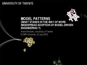 MODEL PATTERNS WHAT STANDS IN THE WAY OF