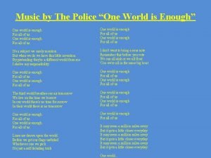 Police one world