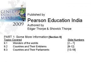 Pearson education india location