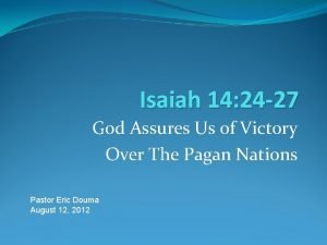 Isaiah 14 24-27