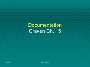 Documentation Craven Ch 15 9182020 NRS 320 2012