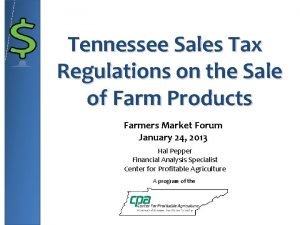 Tennessee sales and use tax blanket certificate of resale