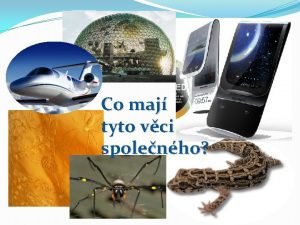 Co maj tyto vci spolenho Projektov hodina Nanotechnologie