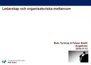 Organisatoriska mellanrum