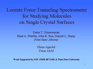 Lorentz Force Tunneling Spectrometer for Studying Molecules on