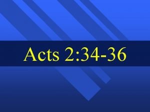 Acts 2:34-35 meaning