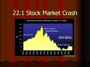 22 1 Stock Market Crash The Market Crashes