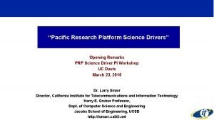 Pacific research platform