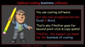 Optical coating business software You use coating software