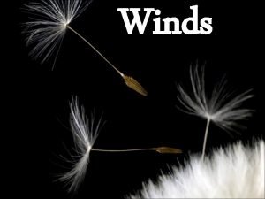 Winds What is Wind The horizontal movement of