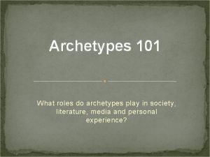 The threshold archetype examples