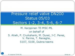 Pressure relief valve DN 200 Status 0503 Sectors