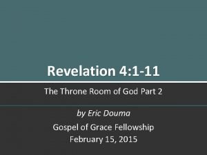 Throne room revelation 4