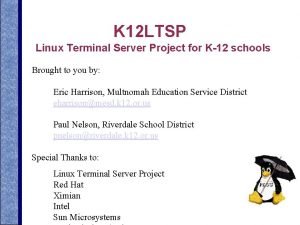 Linux terminal server project