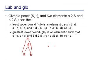 L.u.b and g.l.b examples