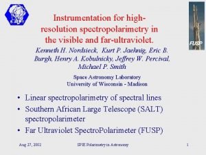 Instrumentation for highresolution spectropolarimetry in the visible and