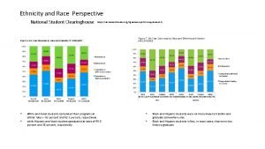 Ethnicity and Race Perspective National Student Clearinghouse https