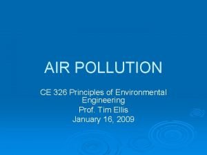 Primary vs secondary pollutants Primary vs secondary pollutants