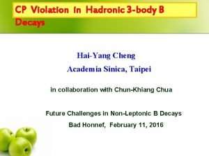 CP Violation in Hadronic 3 body B Decays