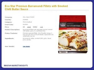 Eco Star Premium Barramundi Fillets with Smoked Chilli