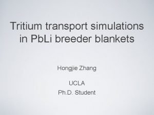 Tritium transport simulations in Pb Li breeder blankets