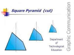 Front elevation of a pyramid