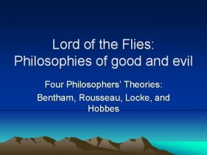 Rousseau lord of the flies