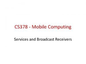 Cell broadcast receiver