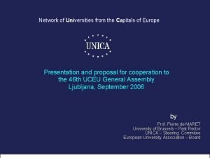 Network of universities from the capitals of europe