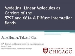 Modeling Linear Molecules as Carriers of the 5797