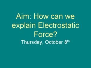 Electrostatic force